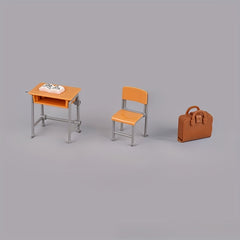 Mini Classroom Set with Table, Chair, Bag, Book