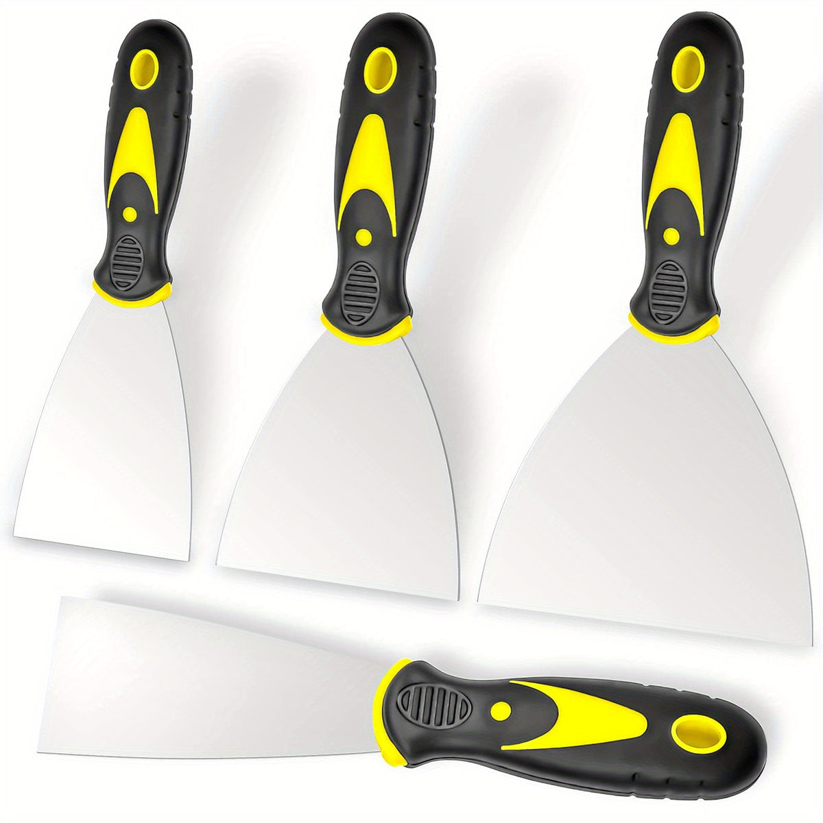 Stainless Steel Putty Knife Set for Drywall Repair and Wallpaper Removal