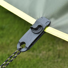 4pcs Windproof Rope Clips Tarpaulin Durable Clip Awning Tent Buckle