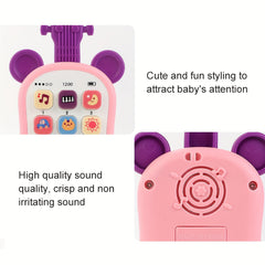 Kids Toy Guitar with Colorful Keys and Storytelling