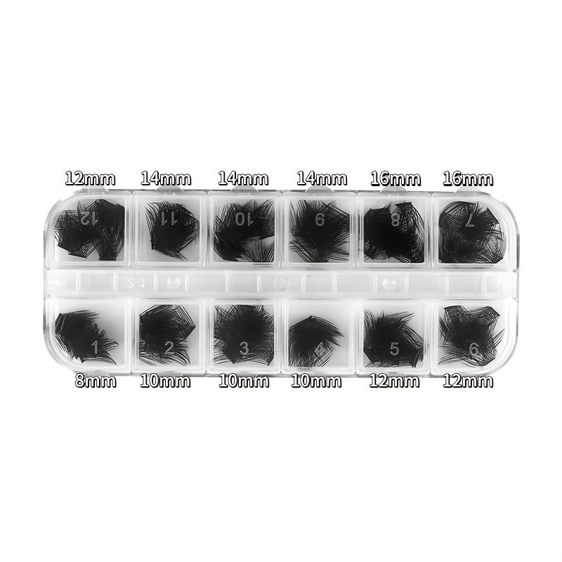 DIY C D Curl Thick False Lashes Cluster Fan Volume Makeup