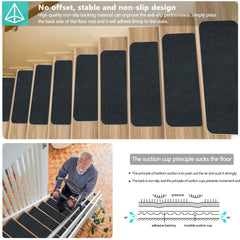 Stair Mats Anti-skid Indoor Carpets Runner Rugs for Wooden Steps