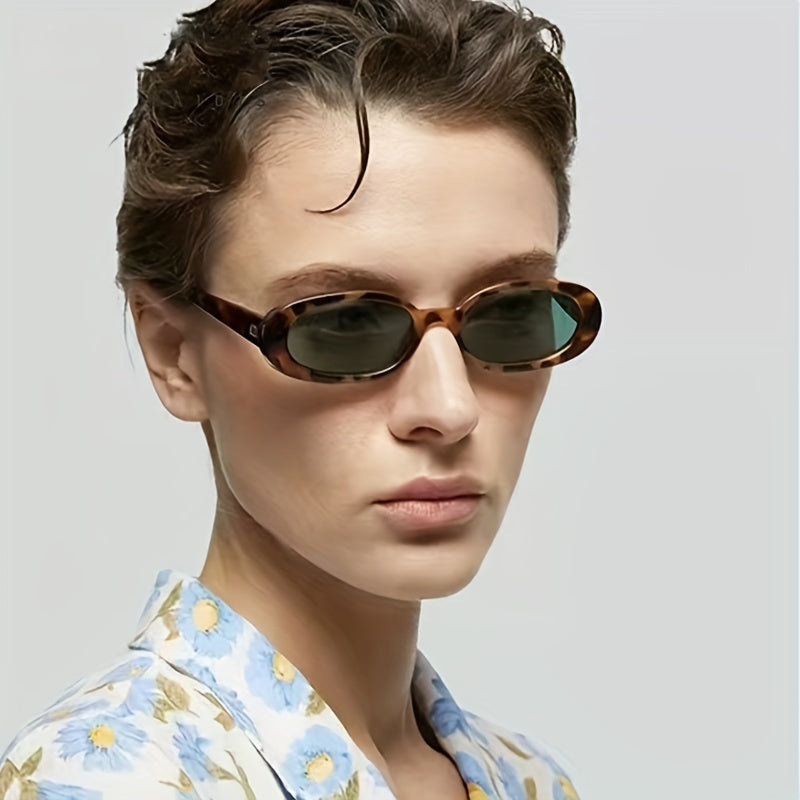 Oval Cat Eye Sunglasses Retro Jelly UV400 Sun Shades