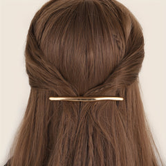 Sleek Metal Hair Clip Solid Duck Billed Clip Hair Accessories