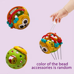 Colorful Face Bell Soft Grip Ball for Kids' Development
