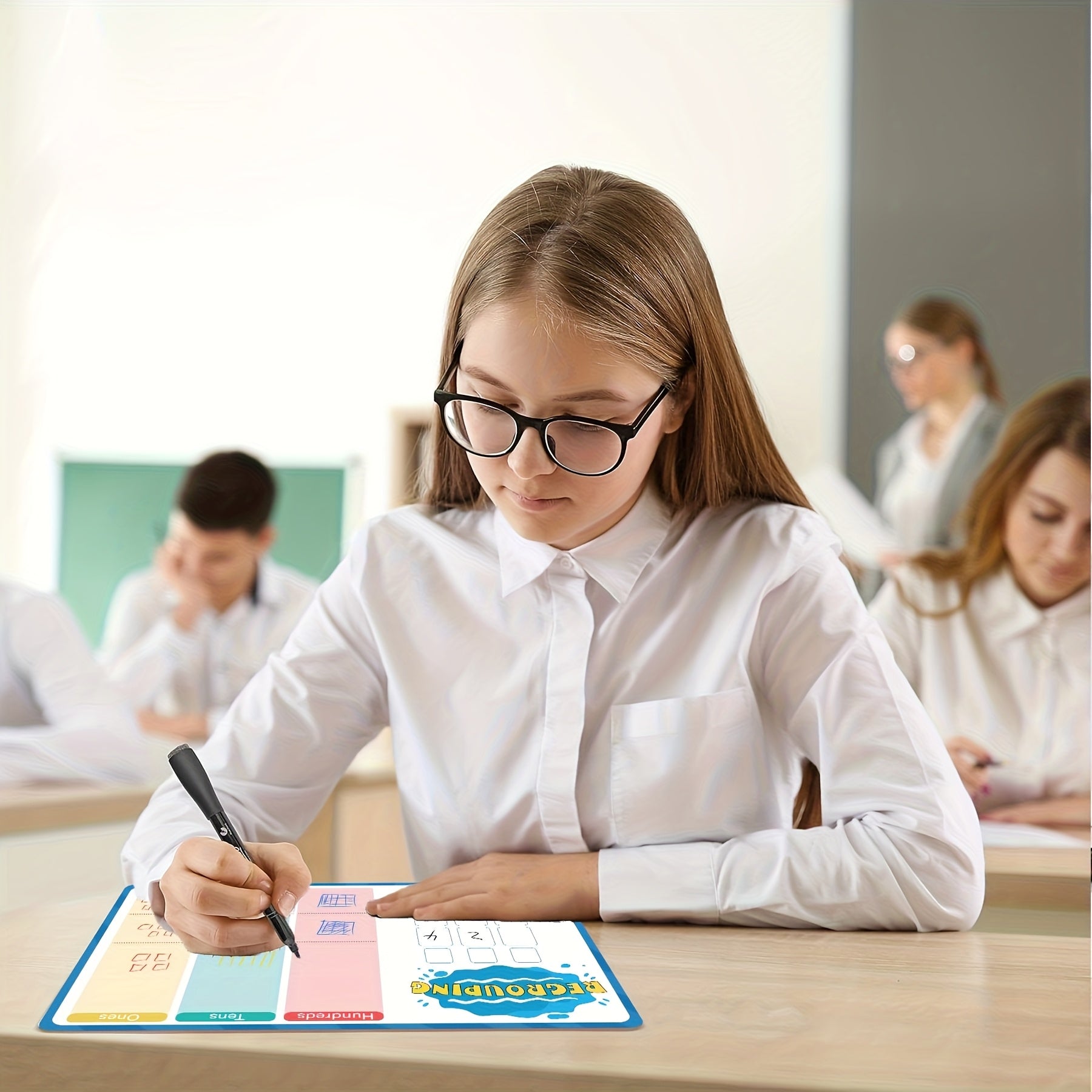 10 Pack Place Value Whiteboards 8x12 Math Charts Interactive Teaching Tools