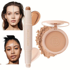 2-in-1 Contouring & Highlighter Face Pressed Powder