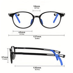 Light Blocking TR90 Frame Glasses UV Anti Eyestrain Sports Glasses Boys