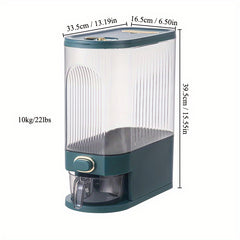 Large Capacity Rice Bucket with Measuring Cup