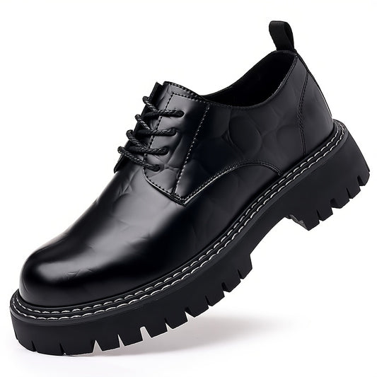 Men Leather Loafer Shoes Slip On Lightweight Dress Shoes Durable Non Slip