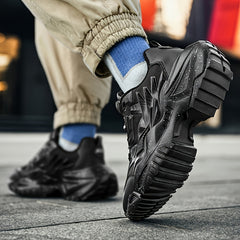 Men's Breathable Lace Up TPU Sole Sneakers