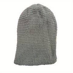 Men's Polyester Knitted Hat for Autumn and Winter