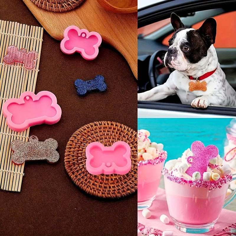 Dog Bone Silicone Mold for DIY Pet Ornament Jewelry Pendant
