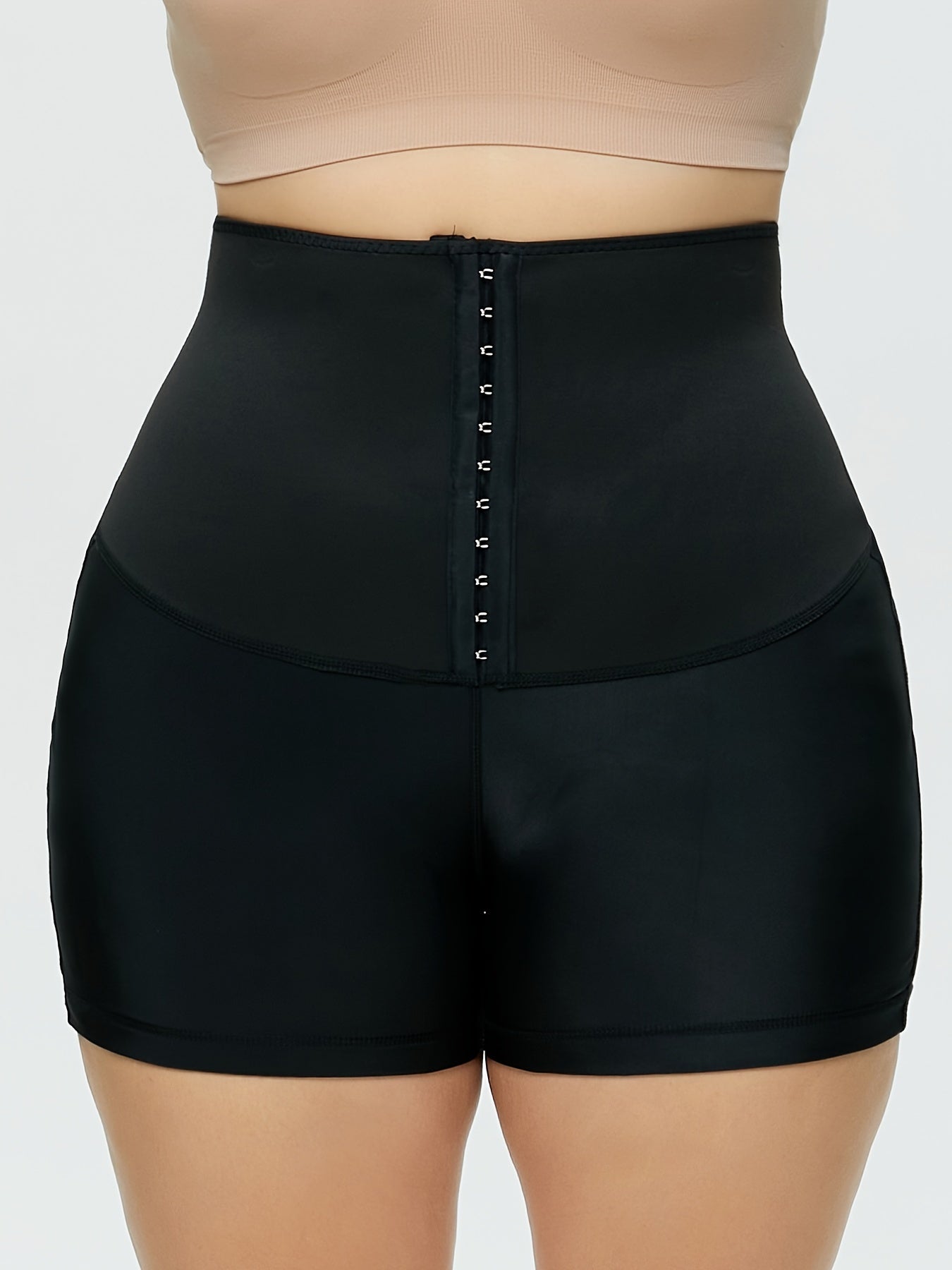  Shapewear High Rise Front Buckle Stretch Shorts