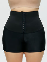  Shapewear High Rise Front Buckle Stretch Shorts