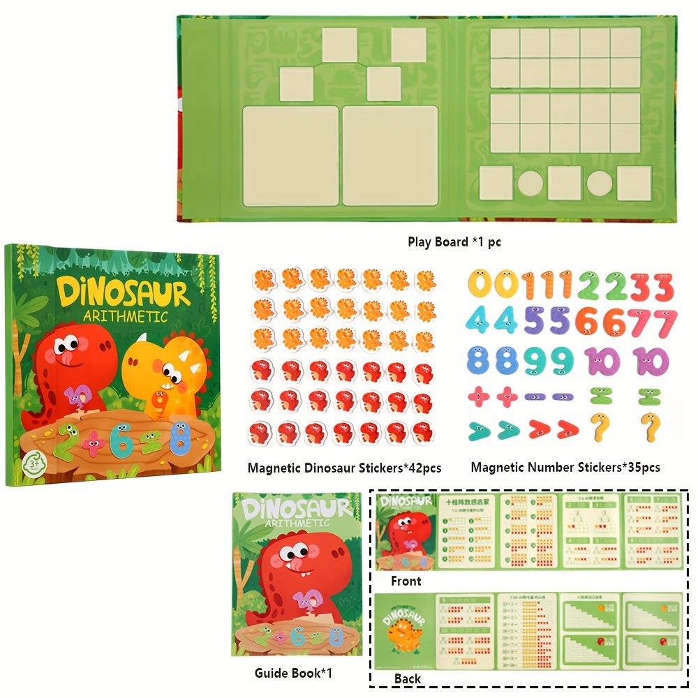 Magnetic Dinosaur Arithmetic Learning Set for Preschool Education