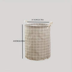 Canvas Laundry Basket Collapsible Storage Bin