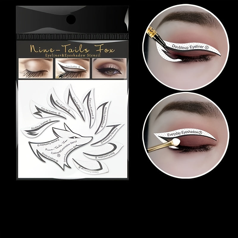 4 Style Eyeliner & Eyeshadow Stencil Kit - Create Perfect Looks