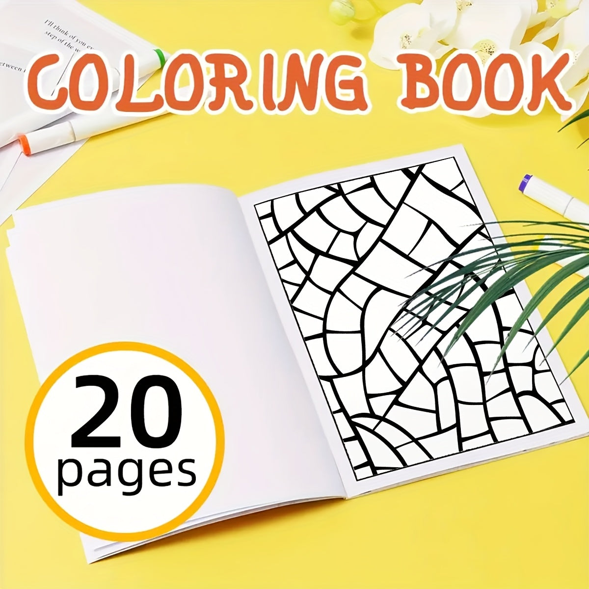 Creative Escape Mosaic Coloring Book - 20 Beautiful Sheets A4 Size