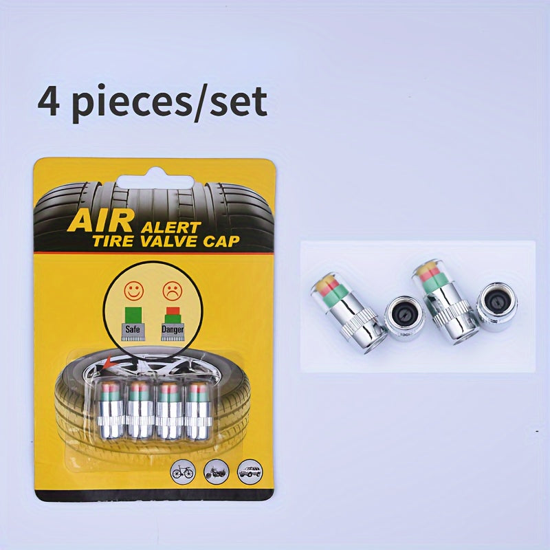 4pcs Car Tire Pressure Monitoring Valve Cap Sensor