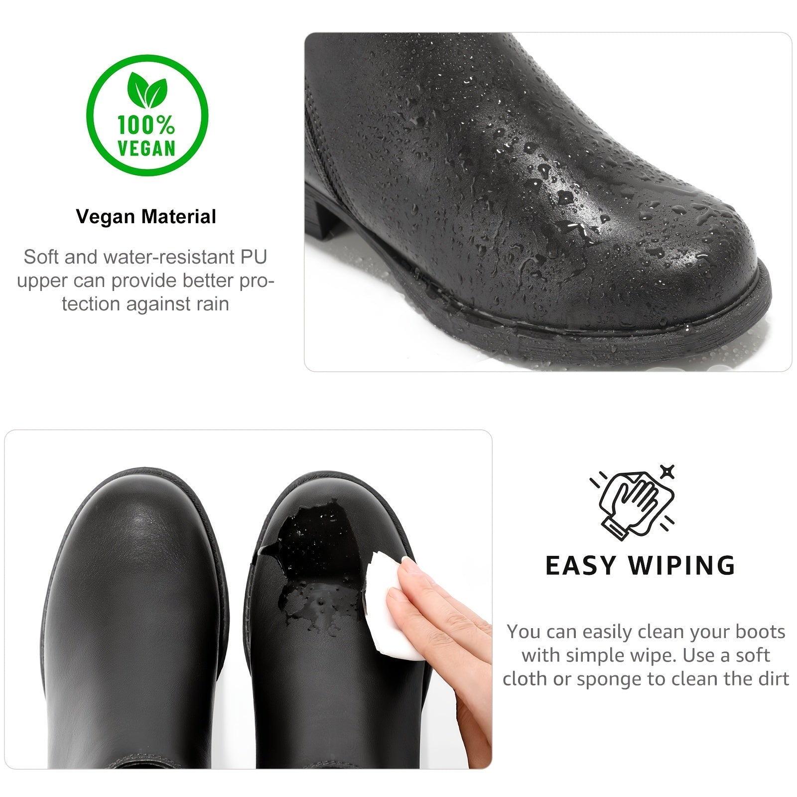 STQ Women's Chunky Block Heel Ankle Boots