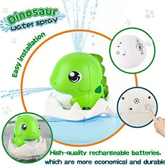 Dino Bath Toy Light Up Sprinkler for Toddlers