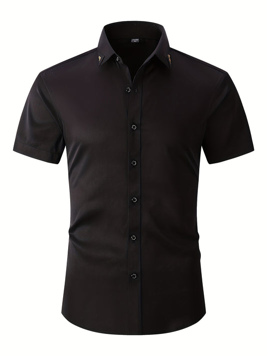 Men's Formal Button Up Shirt for Business Occasion