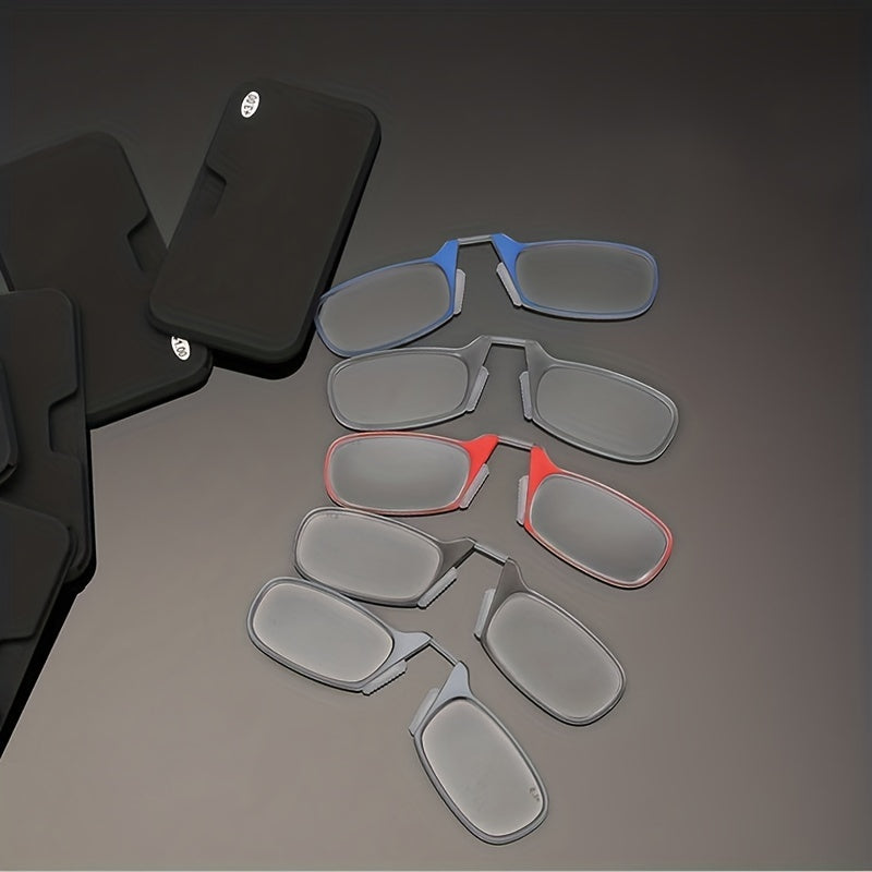 Legless Clip Nose Reading Glasses Ultra Thin Compact Readers Eyewear