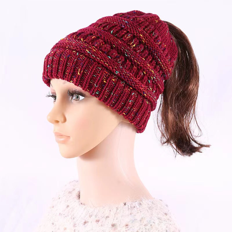 Women's Knitted Beanie Hat Warm Slouchy Cap For Winter Lightweight