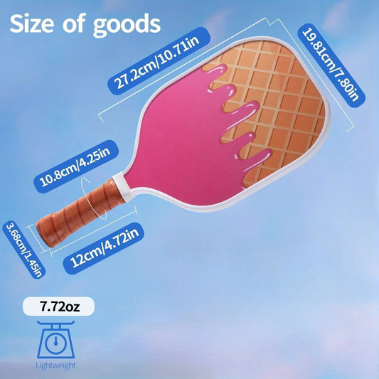 Shollar Fiberglass Honeycomb Pickleball Set with 2 Rackets, 4 Balls & Bag