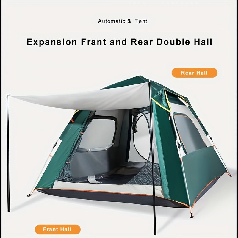 4 Person Quick Setup Tent Windproof Rainproof Breathable for Family Camping