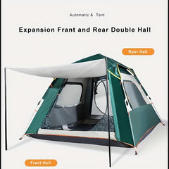 4 Person Quick Setup Tent Windproof Rainproof Breathable for Family Camping