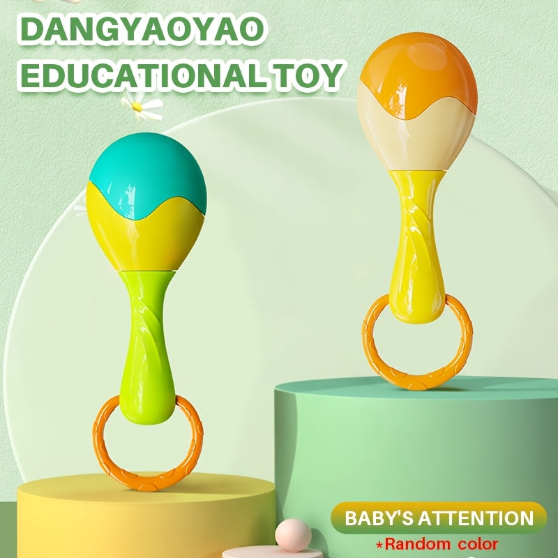 2pcs Baby Rattle and Maraca Toy Set for 0-3 Years Old