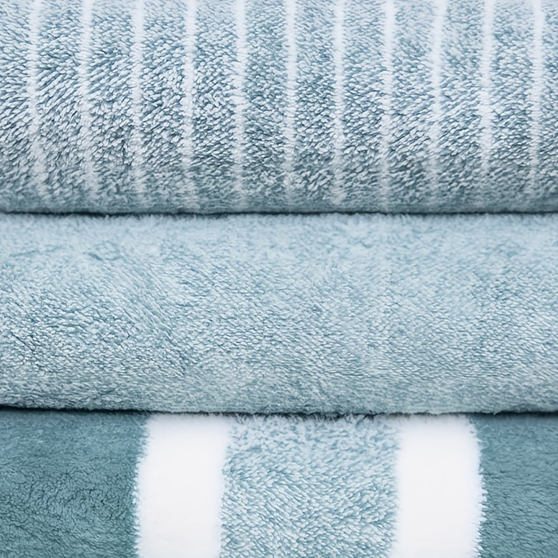 3pcs Coral Fleece Hand Towels Set Soft Absorbent Face Towel