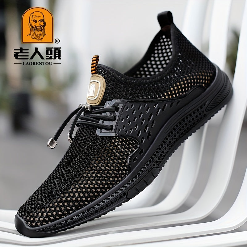 LAORENTOU Men's Lightweight Breathable Shoes For Traveling Hiking