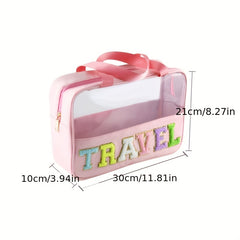 Clear Cosmetic Bag Large Makeup Pouch Waterproof Travel Toiletry Bag