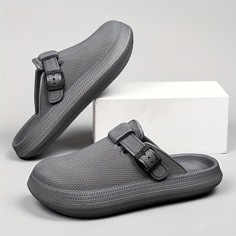 Women's Closed Toe Buckle Slides Sandals Lightweight Sports Slip