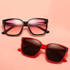 Kids Retro Large Frame Sunglasses for Outdoor Activities