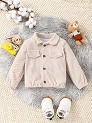 Baby Boys Outdoor Casual Jacket Girls Corduroy Winter Warm
