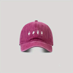 Vintage Baseball Cap LOVE Letter Embroidery Sun Protection Hat