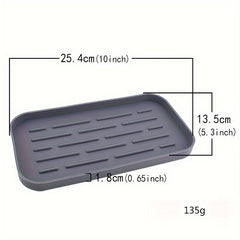 Silicone Draining Tray Kitchen Bathroom Storage Shelf