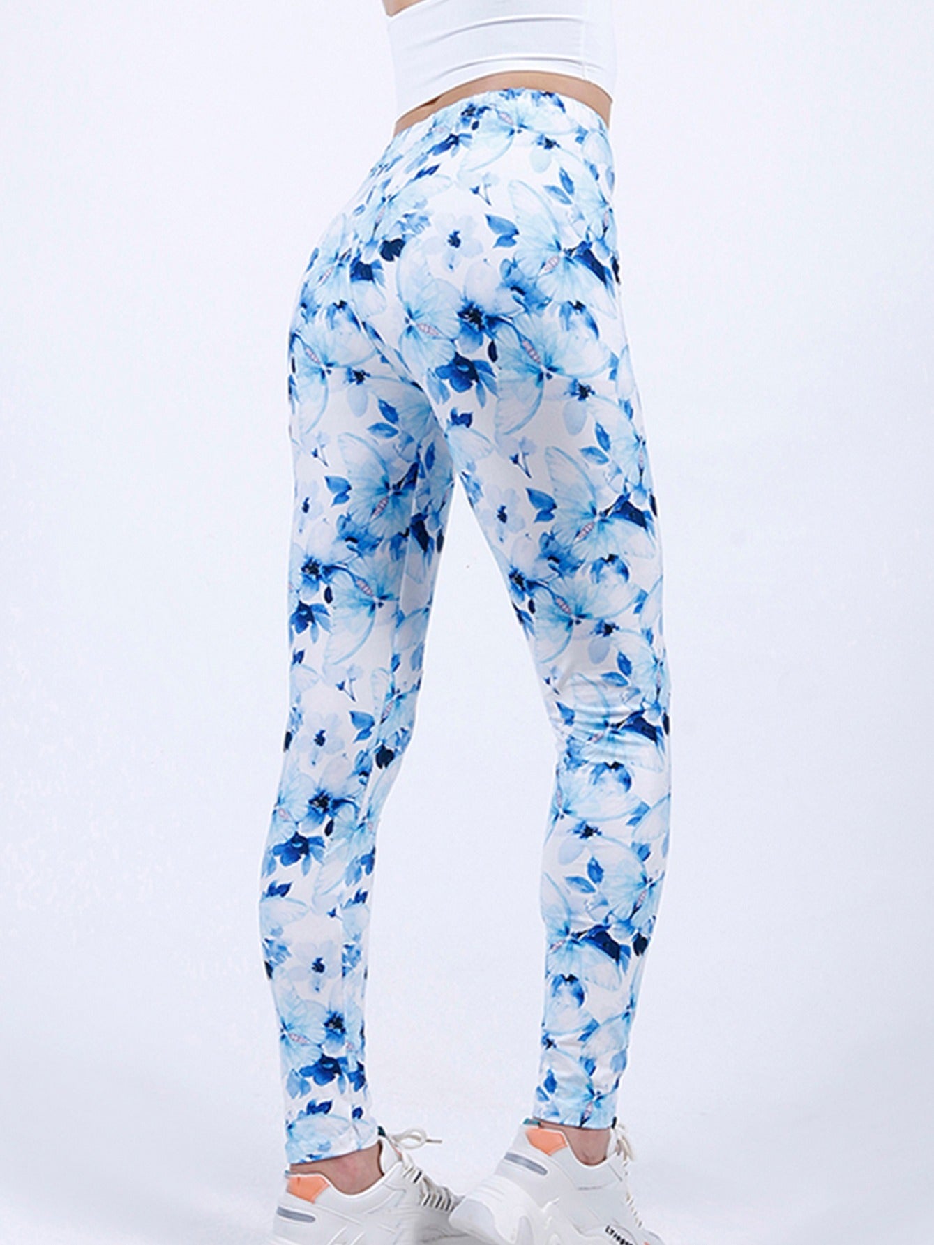 Floral Printed Yoga Pants High Waist Leggings