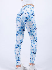 Floral Printed Yoga Pants High Waist Leggings