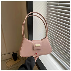 Solid Shoulder Bag Minimalist Handbag