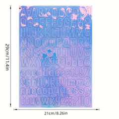 2pcs Colorful Waterproof Letter Stickers Name Cup Gift Mobile Phone DIY