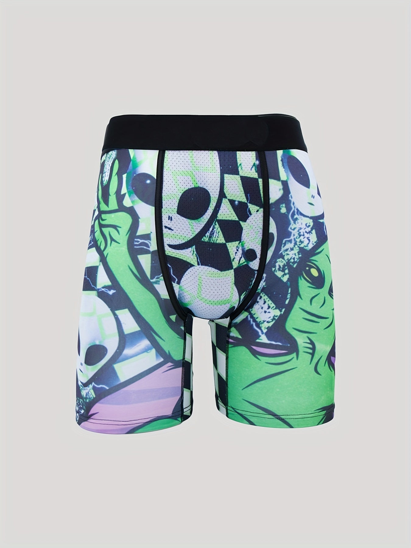 Alien Graphic Boxer Shorts High Stretch Breathable Underwear
