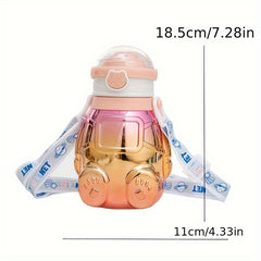 Gradient Water Cup Cartoon Leakproof Bottle