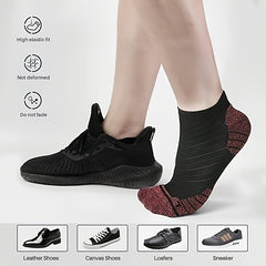 4 Pairs Unisex Cotton Compression Ankle Socks