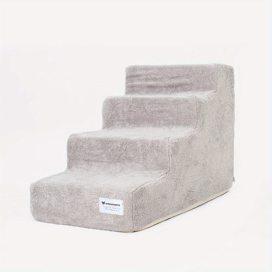 Soft & Stylish Pet Stairs 4 Steps for Bed & Sofa Accessibility
