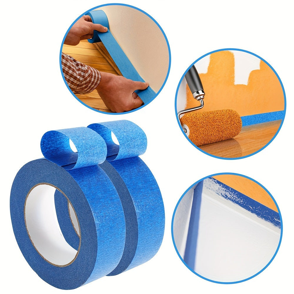 50m 5-inch Paint Tape for Easy Removal - Masking Tape for Security Wall Painting